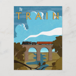 Cartão Postal Por comboio