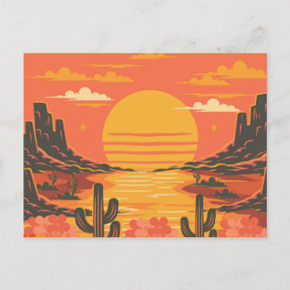 Cartão Postal Pôr do sol