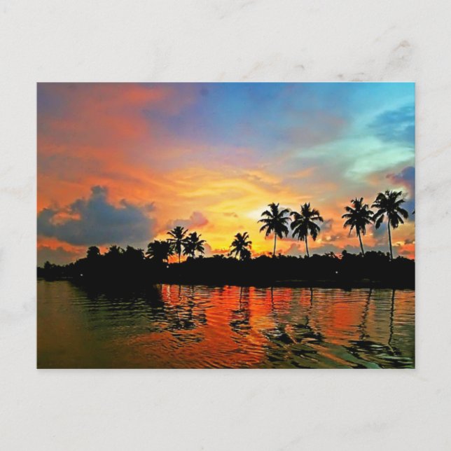 Cartão Postal pôr do sol (Frente)