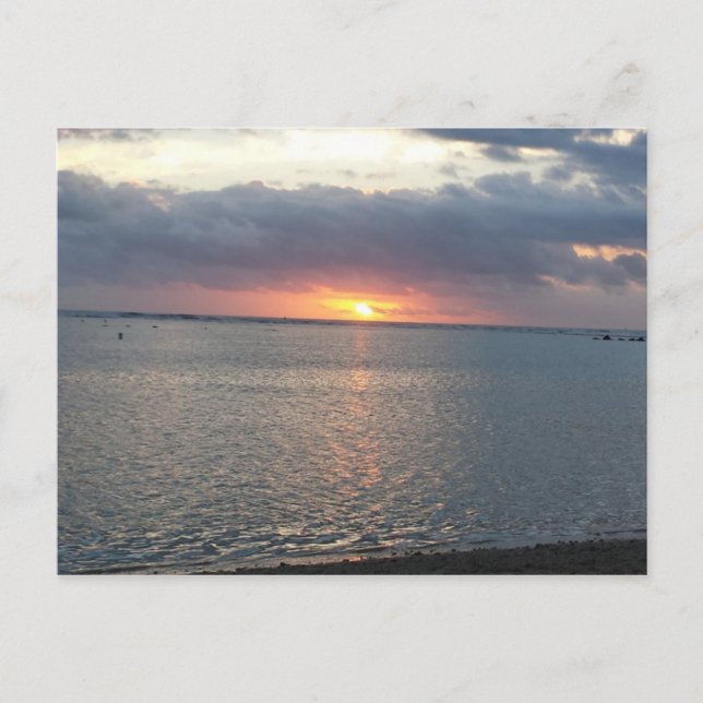 Cartão Postal pôr do sol (Frente)