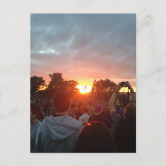 Cartão Postal pôr do sol