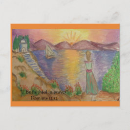 Cartão Postal pôr do sol