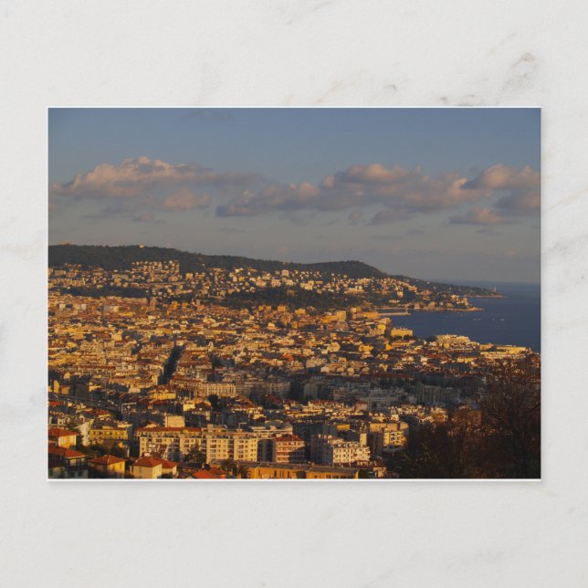 Cartão Postal Por do sol agradável France (Frente)