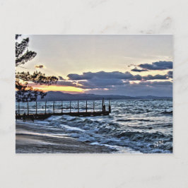 Cartão Postal Por do sol bonito em Montego Bay, Jamaica