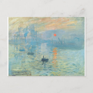 Cartão Postal Por do sol - Claude Monet
