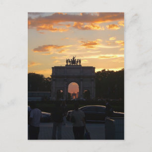 Cartão Postal Pôr do sol com os monumentos