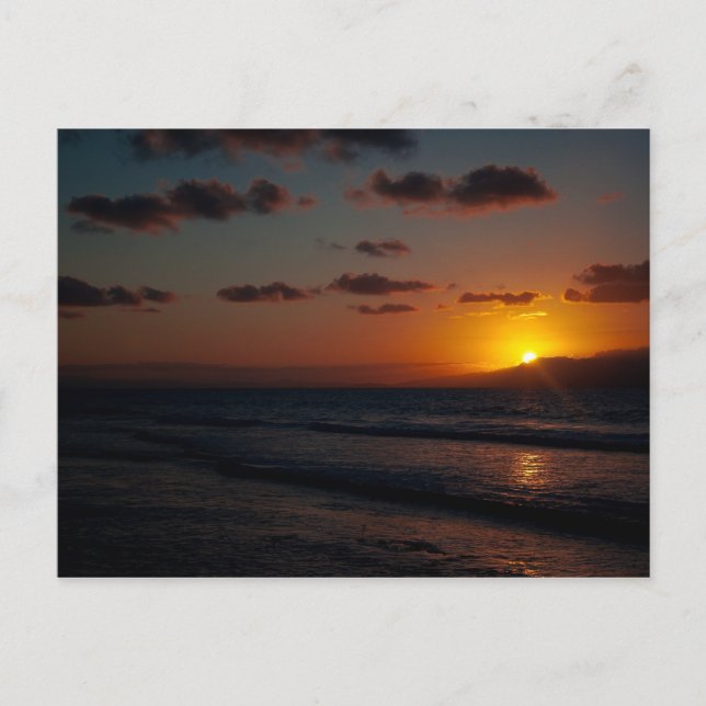 Cartão Postal Por do sol das caraíbas 01 (Frente)