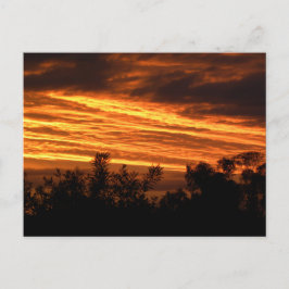 Cartão Postal pôr do sol de verão em Canberra