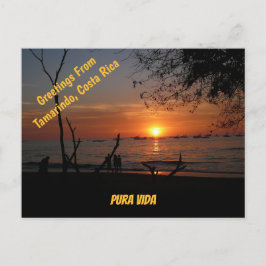 Cartão Postal Pôr do sol deslumbrante em Tamarindo