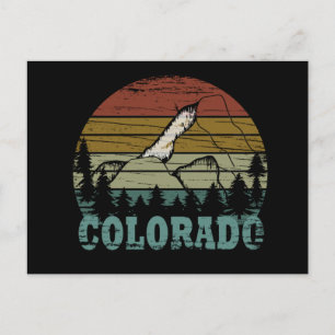 Cartão Postal pôr do sol do colorado