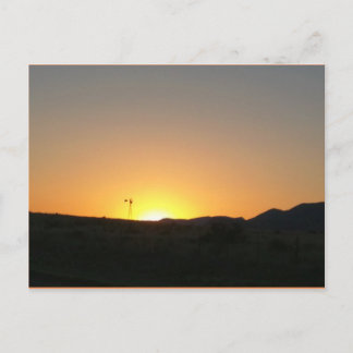 Cartão Postal pôr do sol do Texas