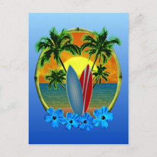 Cartão Postal Pôr Do Sol E Painéis De Superfície