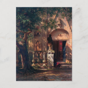 Cartão Postal Pôr do sol e sombra por Albert Bierstadt