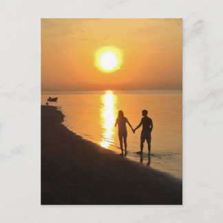 Cartão Postal Pôr do sol em Bali