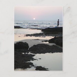 Cartão Postal pôr do sol em Goa