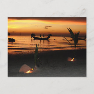 Cartão Postal Pôr do sol em Koh Tao