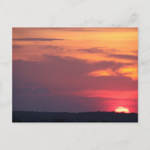 Cartão Postal Pôr do sol em Ocean City sobre a Baía
