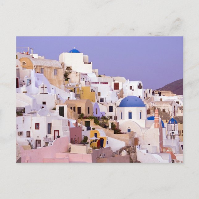 Cartão Postal Pôr do sol em Oil, Santorini 2 (Frente)