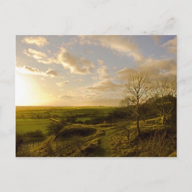 Cartão Postal Pôr do sol em Red Hill (Frente)