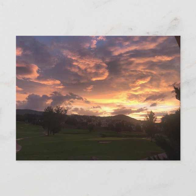 Cartão Postal Pôr do sol em Reno  (Frente)