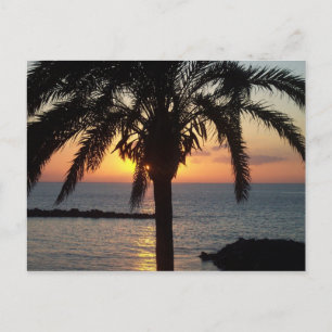 Cartão Postal Pôr do sol em Tenerife