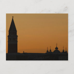 Cartão Postal Pôr do sol em Veneza