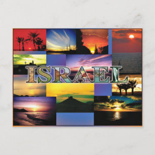 Cartão Postal pôr do sol israelense