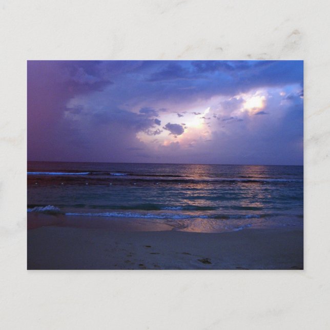 Cartão Postal Por do sol jamaicano (Frente)