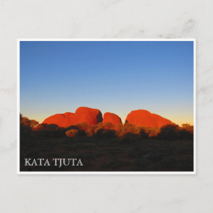 Cartão Postal pôr do sol kata tjuta
