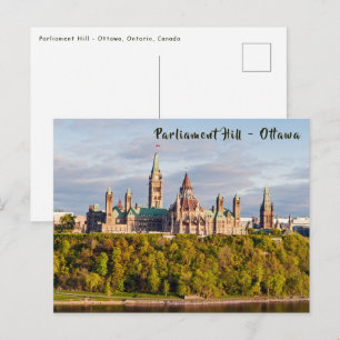 Cartão Postal Pôr do sol na Colina do Parlamento - Ottawa