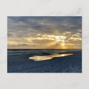 Cartão Postal Pôr do Sol na Praia Fotografia de Viagens Original