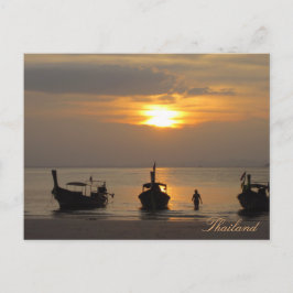 Cartão Postal Pôr do sol na Tailândia