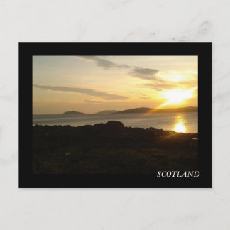 Cartão Postal Por do sol no delta de Solway