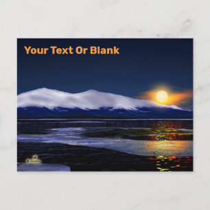 Cartão Postal Pôr Do Sol No Gelo