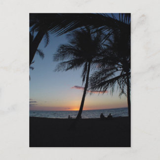 Cartão Postal Pôr do Sol no Havaí
