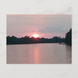 Cartão Postal pôr do sol no meio oeste