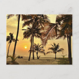 Cartão Postal Pôr do sol pelo mar