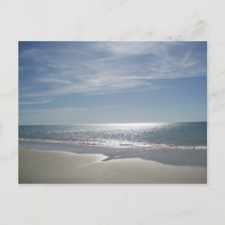 Cartão Postal Pôr do sol sobre o mar