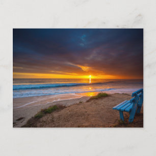 Cartão Postal Pôr do sol sobre o Oceano Pacífico