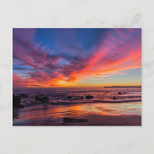 Cartão Postal Pôr do sol sobre o Pacífico a partir de Coronado 2