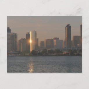 Cartão Postal Pôr do sol sobre San Diego