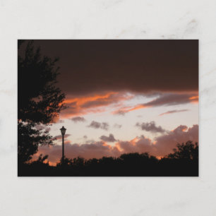 Cartão Postal Pôr do sol tempestuoso no Texas