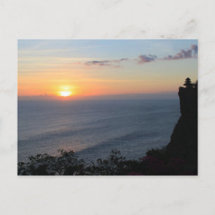 Cartão Postal pôr do sol tropical