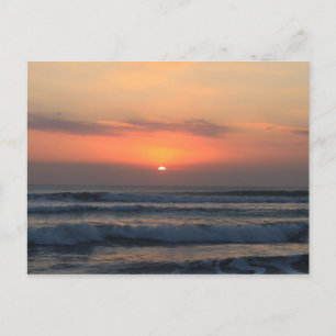 Cartão Postal pôr do sol tropical