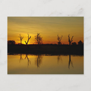 Cartão Postal Pôr do sol, Yellow Water Billabong