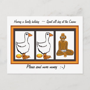 Cartão Postal Por favor, envie dinheiro