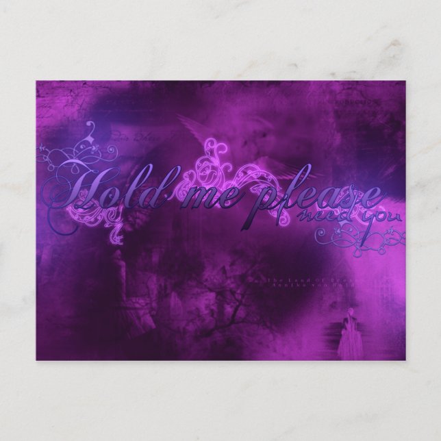 Cartão Postal Por favor, preciso de você (Frente)