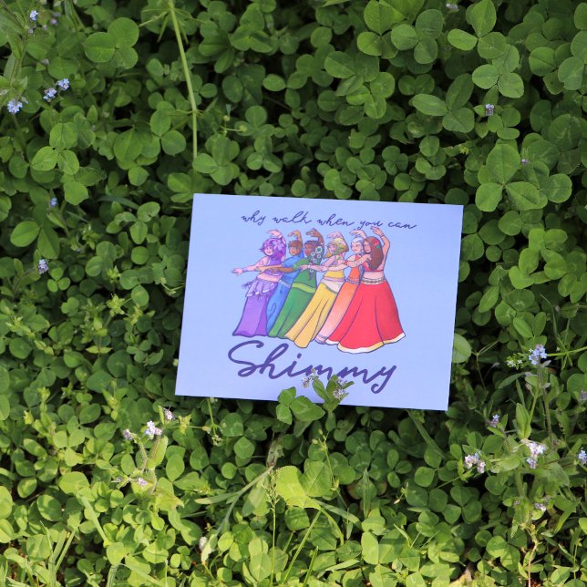 Cartão Postal Por que andar quando você pode xingar dançarinos d (Criador carregado)