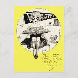 Cartão Postal Por Que Os Meninos Saem De Casa E Vão Para A Vari