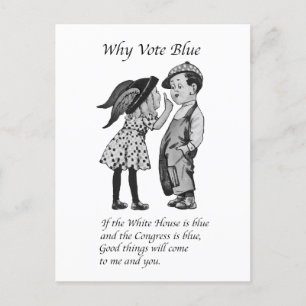 Cartão Postal Por que votar totalmente azul em 2028